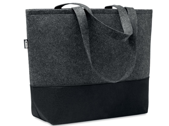 DUO INDICO - Sac shopping en feutre RPET