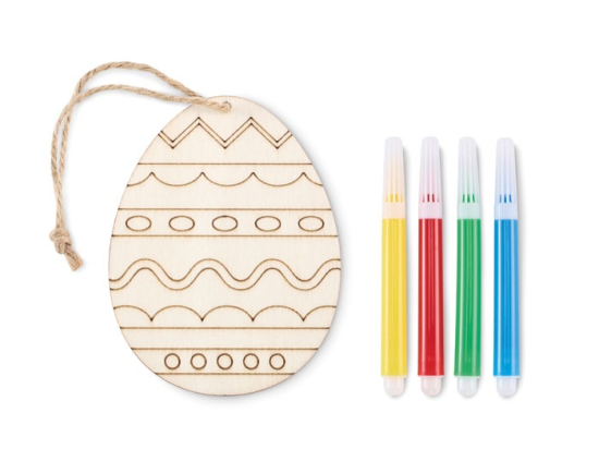 DREGG - Set de peinture sur œuf en bois
