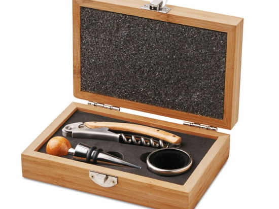 SONOMA - Coffret de sommelier en bambou