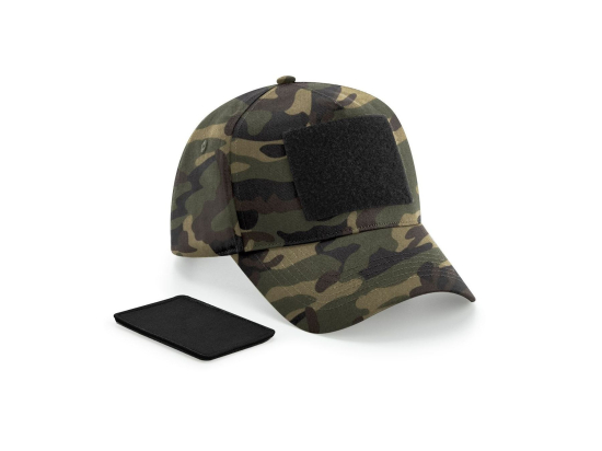 Casquette 5 pans avec patch amovible