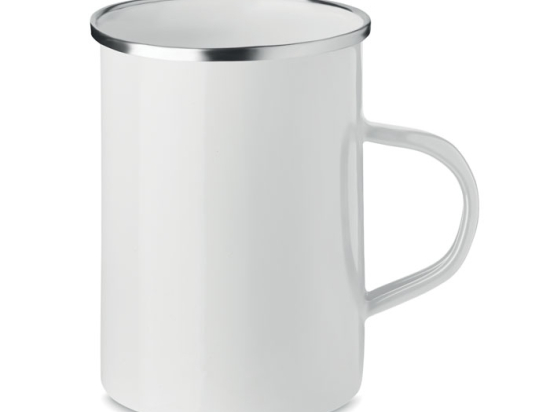 SILVER - Tasse en métal couche d'émail