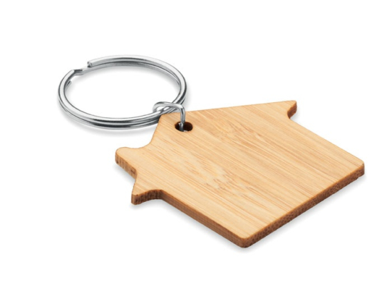 HOUSEBOO - Porte-clés maison bambou