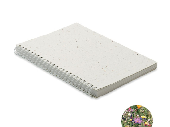 SEED RING - Carnet A5 couv. papier semence