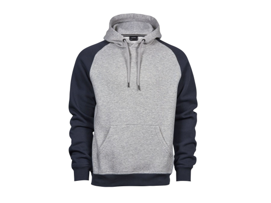 Sweat capuche manches contrastées