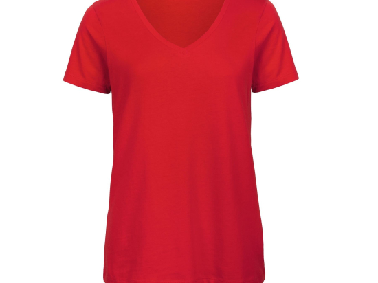 Tee-shirt femme col v en coton bio