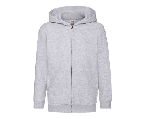 Sweat capuche grand zip enfant