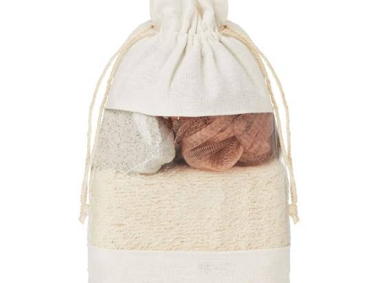 CUIDA SET - Set de bain pochette coton