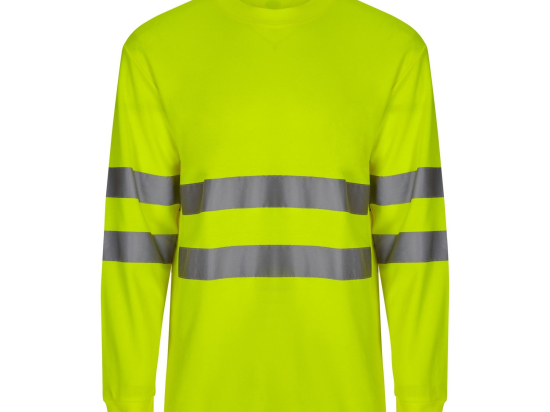 Tee-shirt ml en coton/polyester haute visibilité