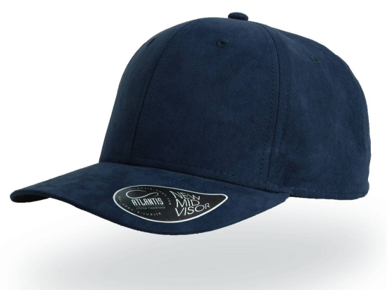 Casquette 6 pans mid visor faux suède