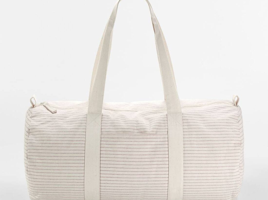 Sac de voyage rayé