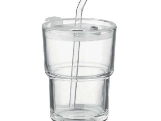 SIP - Gobelet verre et paille 400ml