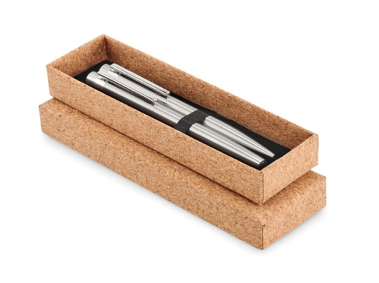 GRAZ SET - Stylos en acier inox. recyclé