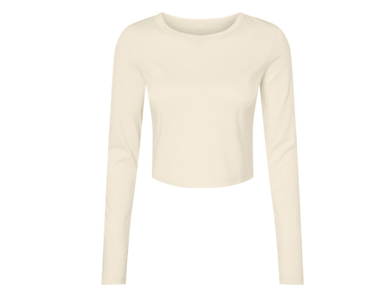 Tee-shirt court manches longues femme