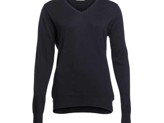 Pull col v femme