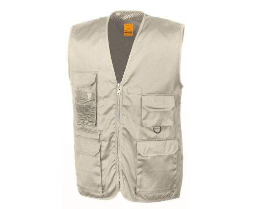 Gilet reporter multi-poches polycoton