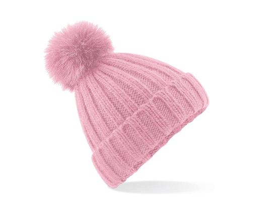Bonnet verbier grosse maille pop pom
