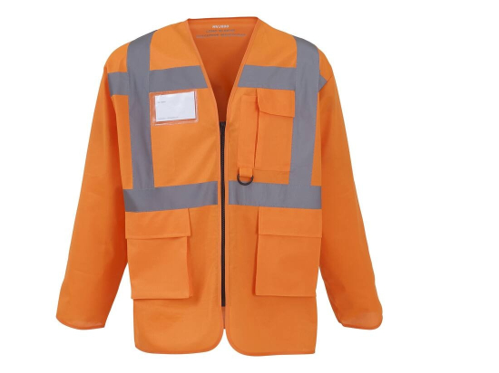 Veste de sécurité multi-poches manches longues