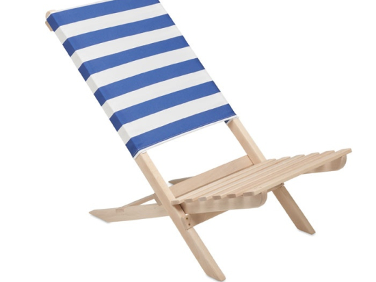 MARINERO - Chaise de plage pliable en bois