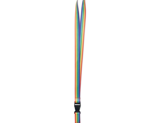 BOWYARD - Lanyard en RPET arc-en-ciel
