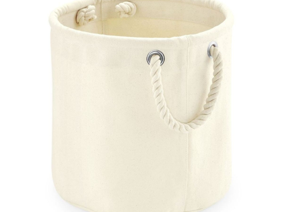 Panier en coton canvas