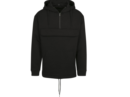 Sweat homme à capuche col zippé