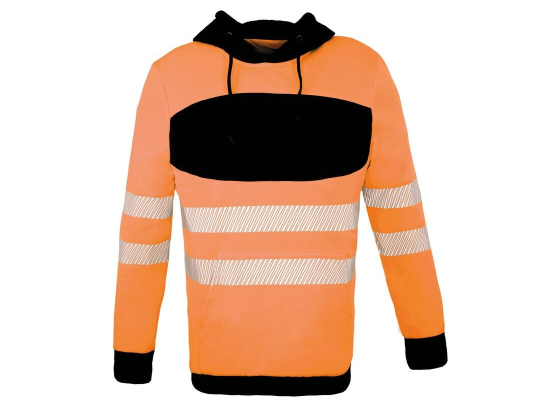 Sweat-shirt à capuche haute visibilité