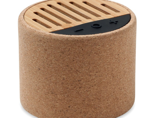 ROUND + - Haut-parleur sans fil liège
