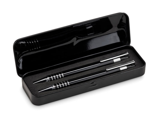 ALUCOLOR - Set stylo bille étui métal
