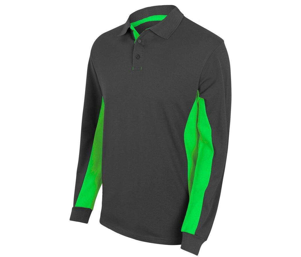 Polo bicolore manches longues thumb
