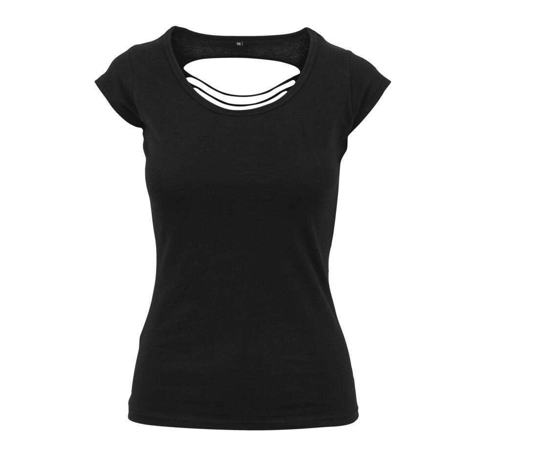 Tee-shirt femme dos lacéré thumb