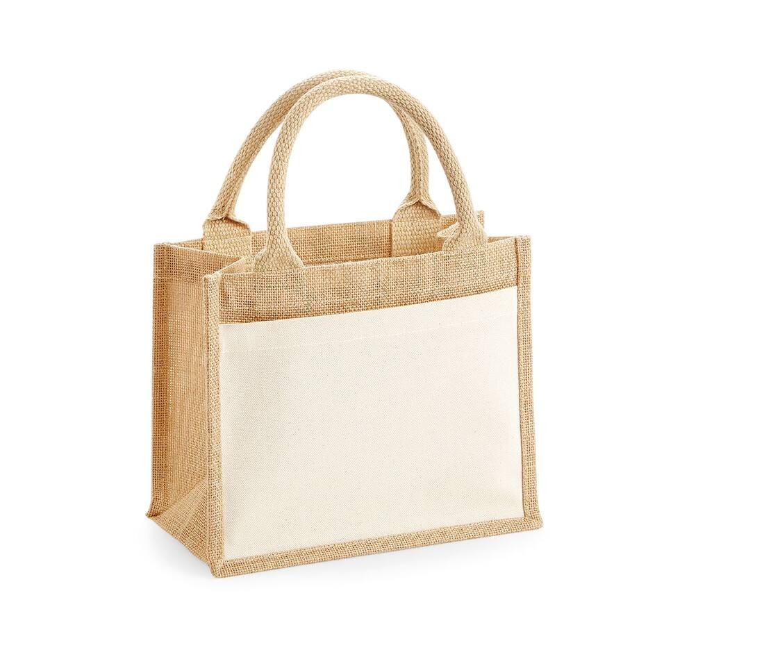 Petit sac en toile de jute thumb
