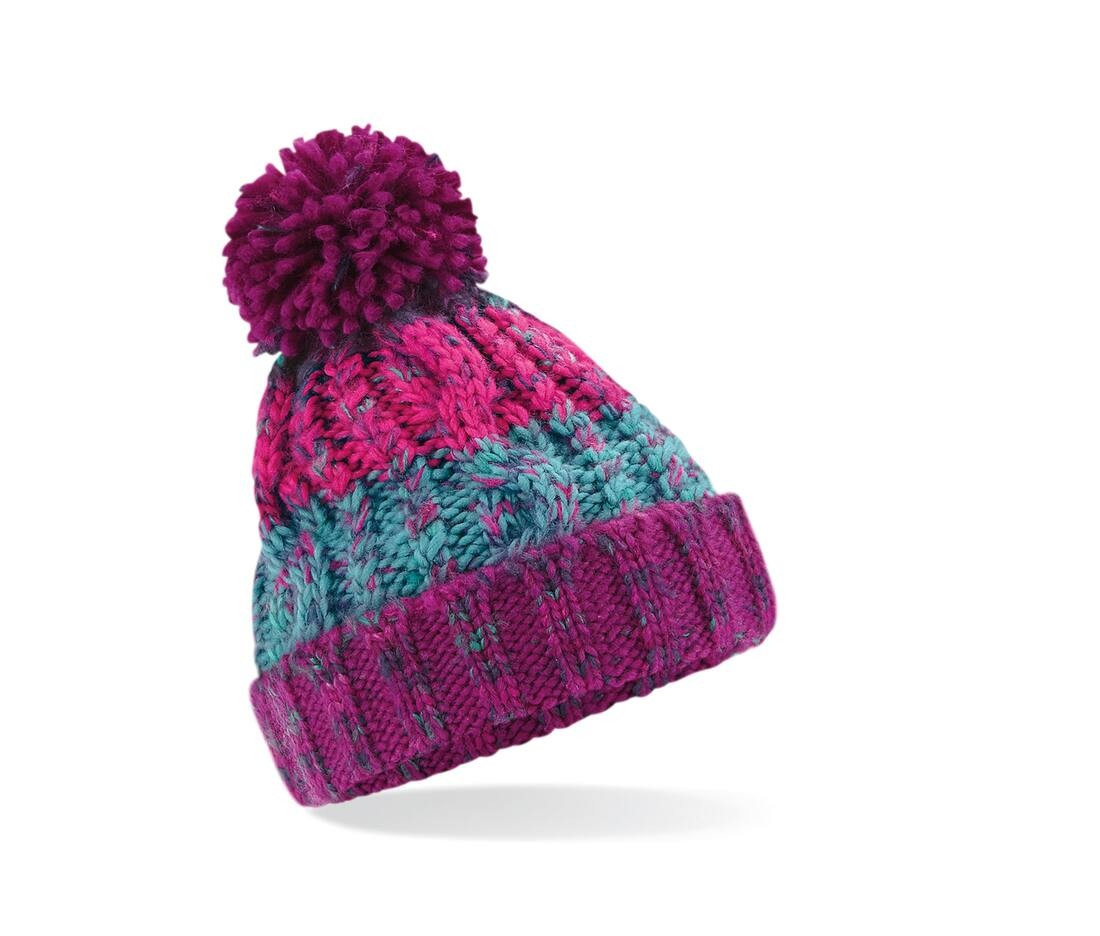 Bonnet enfant corkscrew avec pompon thumb