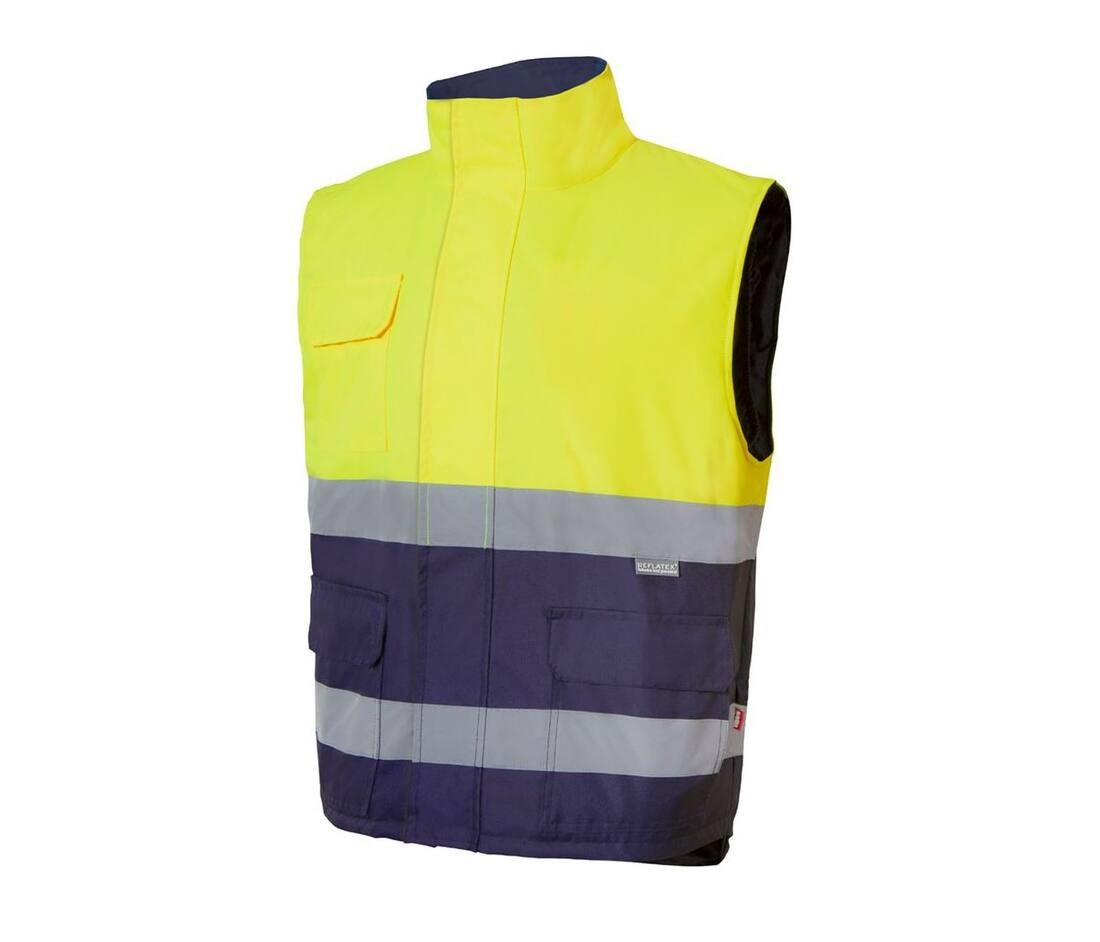 Bodywarmer matelassé bicolore haute visibilité thumb