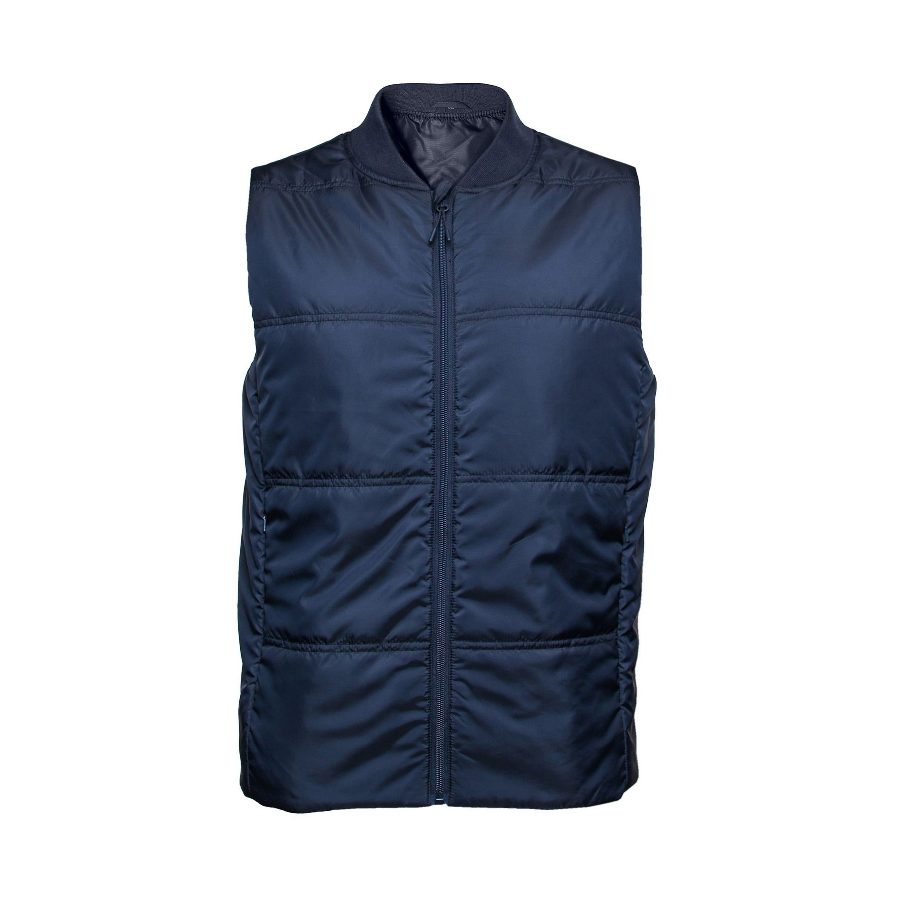 Bodywarmer unisexe avec bord côte au col thumb