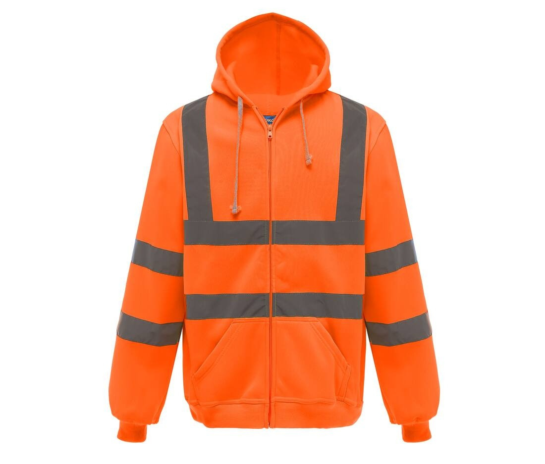 Sweat capuche zippé haute visibilité thumb