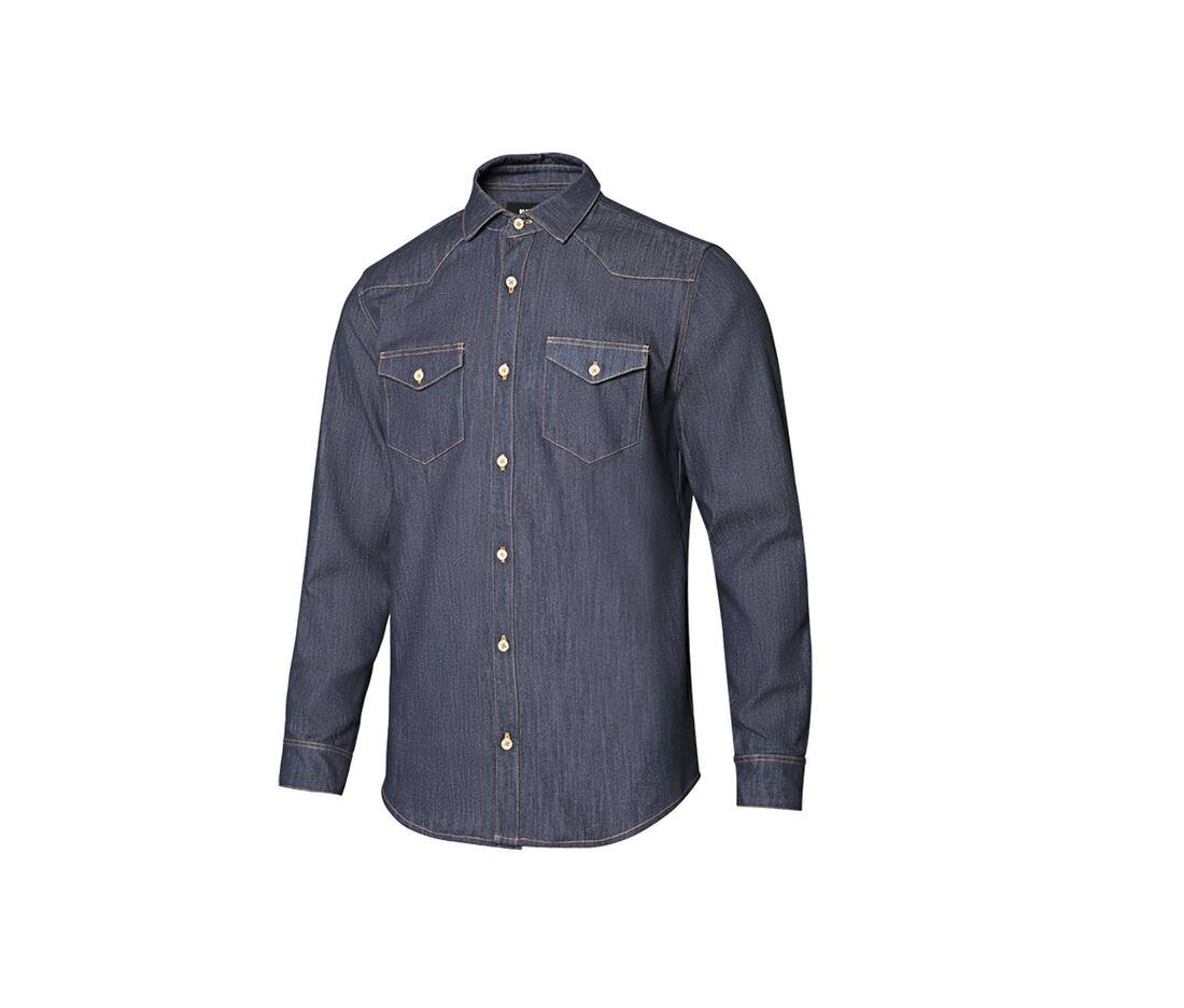 Chemise stretch en denim homme thumb