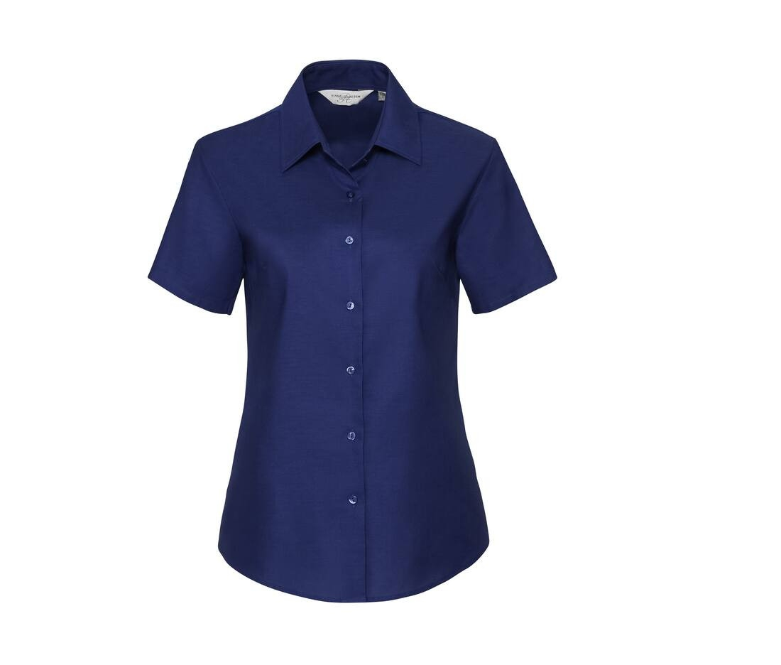 Ladies' short sleeve tailored oxford shirt thumb