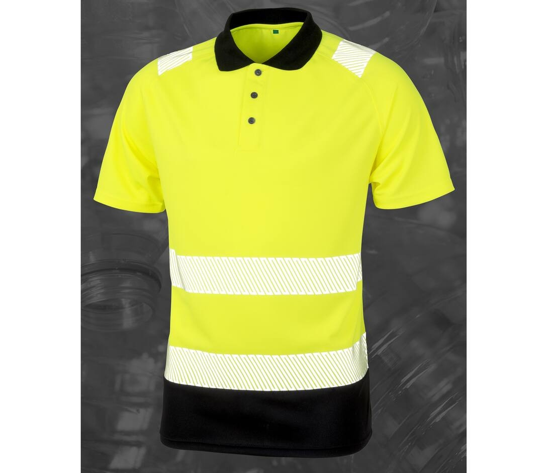 Polo haute visibilité en polyester recyclé thumb