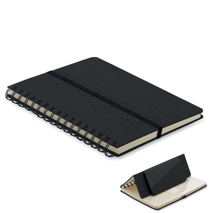 STRATA - Cahier A5 support de téléphone thumb