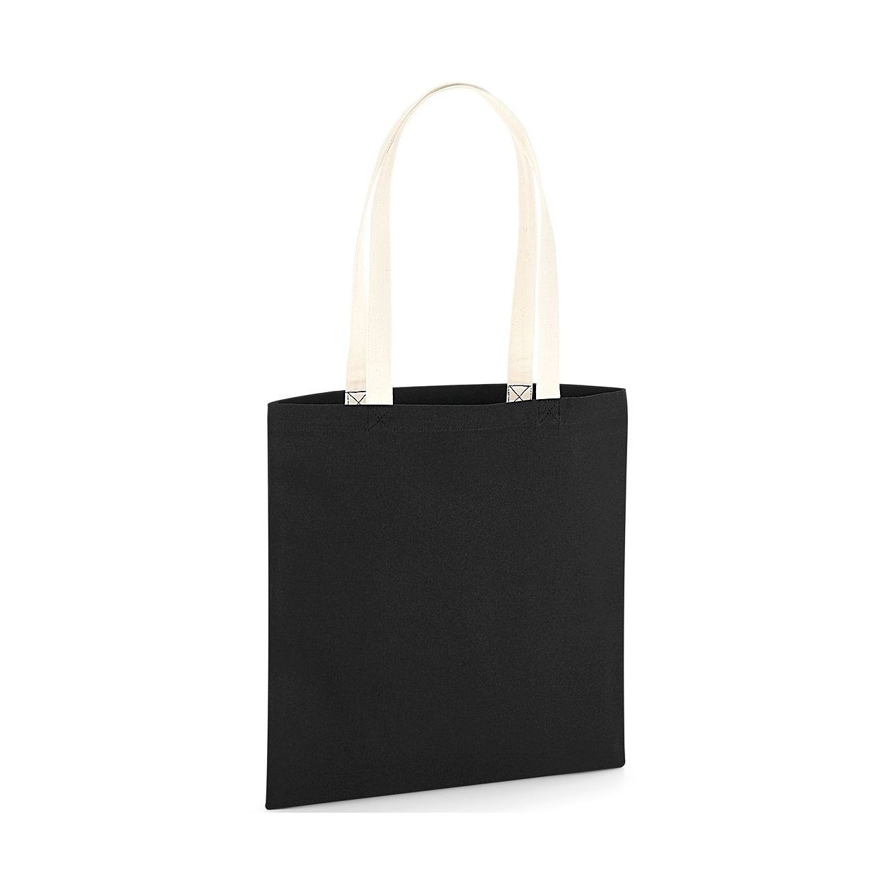 Sac organique en coton canvas avec anses contrastées thumb