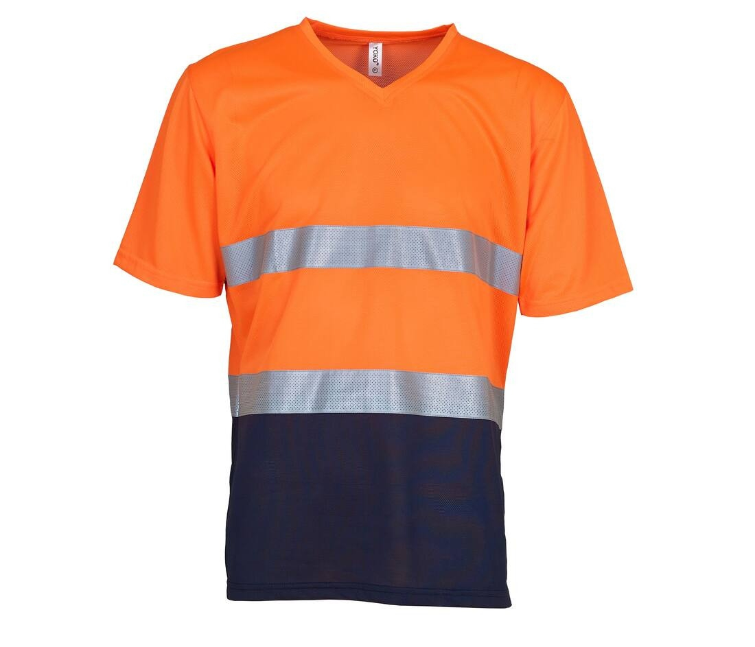 Tee-shirt haute visibilité col v