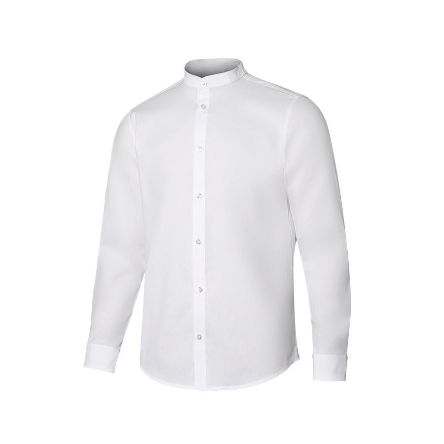 Chemise à manches longues à col mao thumb