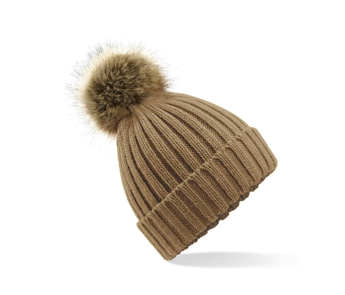 Bonnet grosse maille pop pom thumb