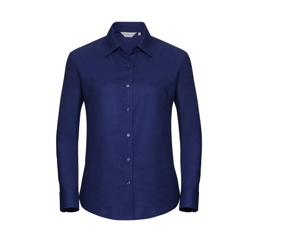 Ladies' long sleeve tailored oxford shirt thumb