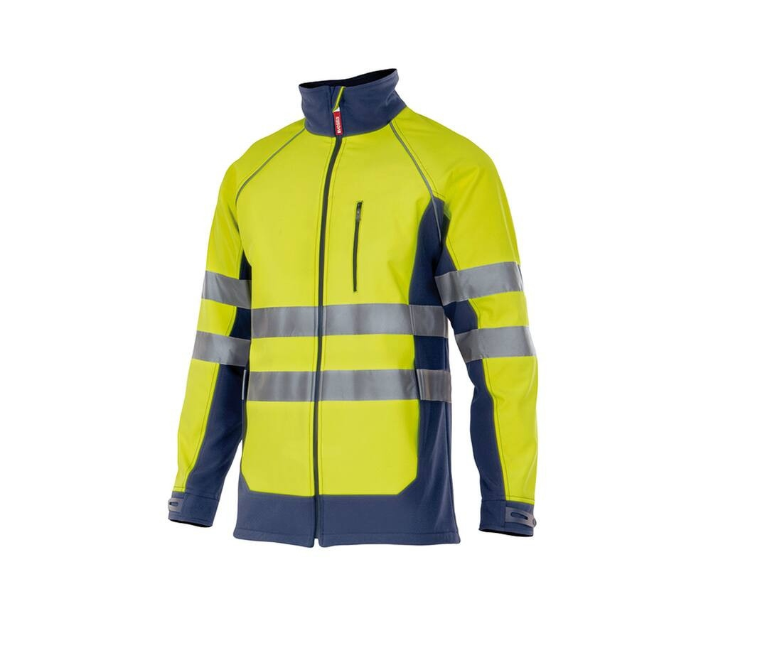 Blouson softshell bicolore haute visibilité thumb