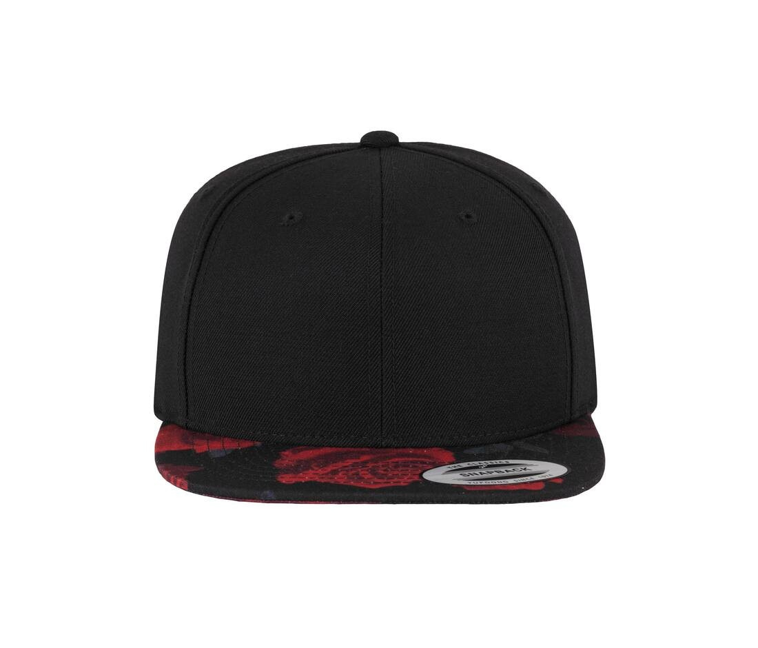 Casquette 6 pans impression rose sur la visière thumb