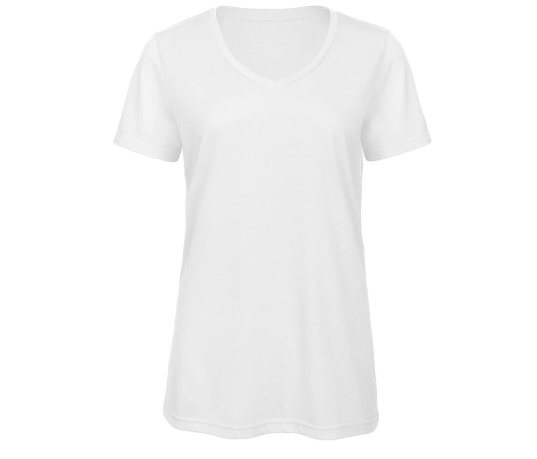 Tee-shirt col v femme tri-blend thumb