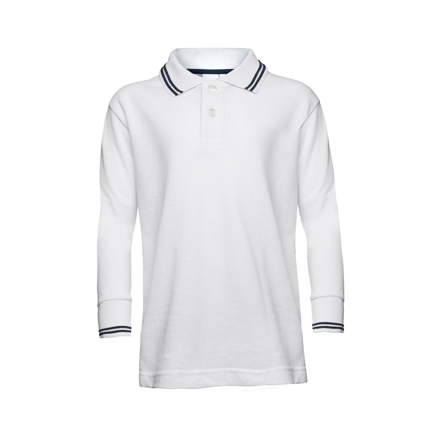 Kids’ long sleeve piqué polo shirt thumb
