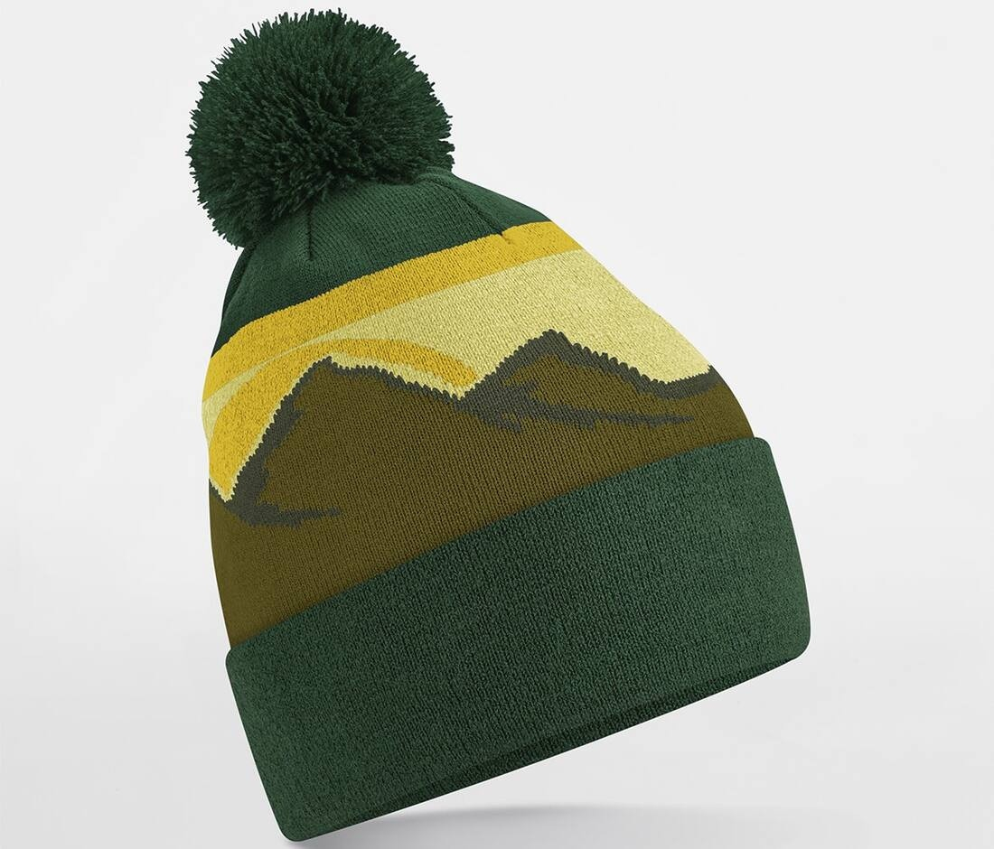 Bonnet avec pompon mountain peaks thumb