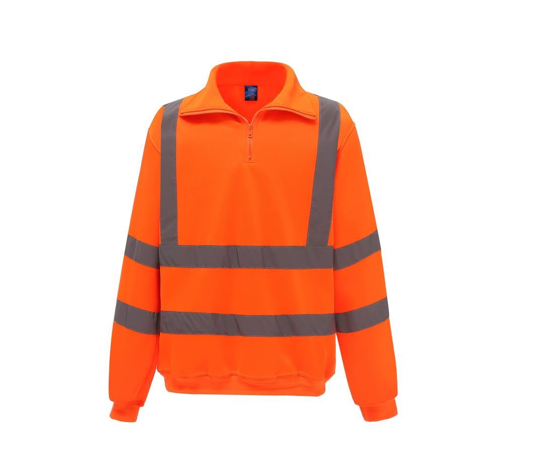 Sweat col zippé haute visibilité thumb
